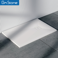 Receveur de douche de salle de bain carré en pierre artificielle OEM/ODM de haute qualité Design moderne pour hôtels