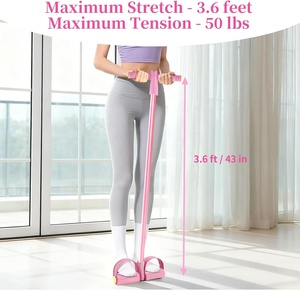 <span class=keywords><strong>Banda</strong></span> de Resistencia con Pedal y Agarraderas, <span class=keywords><strong>Banda</strong></span> Elástica para Abdominales, Equipo de Fitness con 6/8 Tubos para <span class=keywords><strong>Abdomen</strong></span>, Cintura, Brazos y Piernas - Product Image 6