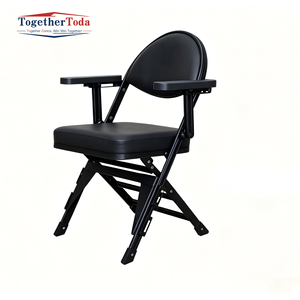 Chaise de stade pliable robuste avec porte-gobelet, siège rembourré en cuir, chaise pour événements, arènes, salles de concert, terrains de sport, mobilier - Product Image 5