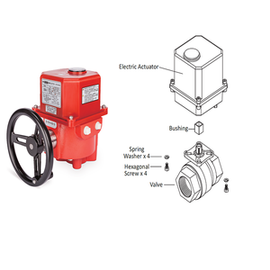 MIT-UNID-CNS Taiwán OEM Válvula de bola motorizada de control de globo UM-4 DN50-DN100 AC110V-440V Alto Torque 1 Año - Product Image 6