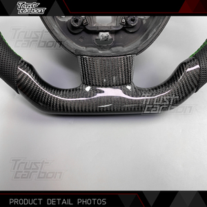 Accesorios Interiores para Automóviles <span class=keywords><strong>Ford</strong></span> Focus MK2 <span class=keywords><strong>Fiesta</strong></span> 2005-2012, <span class=keywords><strong>Volante</strong></span> Deportivo de Fibra de Carbono Personalizado con Soporte LED - Product Image 5