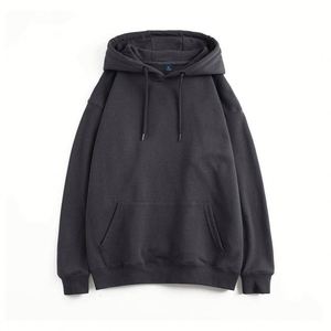 Dark Gray Cartoon Print Men's Plus Size Pullover Hoodies Spring Season Digital Printing Fleece Fabric Custom Manufactured - Product Image 2