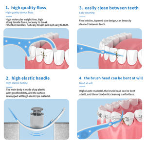 Spazzola interdentale per denti ortodontico filo interdentale per denti ortodontico barra per spazzole linea di pulizia dei denti - Product Image 5