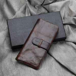 Portefeuille long AndoBag pour homme en cuir de vache véritable, sac à main multifonctionnel, sac à main de mode, sac d'affaires - Product Image 2