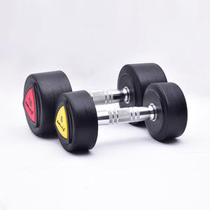 Haltères en uréthane à tête ronde pour salle de sport, 5-150 LBS, <span class=keywords><strong>2</strong></span>,5-55 <span class=keywords><strong>KGS</strong></span> - Product Image 4