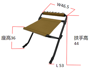 Tabouret pliant à deux hauteurs interchangeables, nouveau design, vente en gros d'usine, chaise <span class=keywords><strong>de</strong></span> jardin, mobilier d'extérieur, métal, fer - Product Image 2