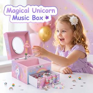Caja de Música de Lujo Hecha a Mano de MDF de 4 Pulgadas Cuadradas, Melodía Personalizada, Caja de Recuerdos con Manivela, Regalo para Niños, Mercado de EE. UU. y Reino Unido - Product Image 2