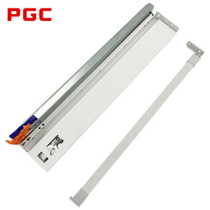 Soft Close 3-Fold Damper Basket Gavetas com Trilhos Telescópicos Escondidos Undermount Gaveta Slide para Uso de Cozinha - Product Image 1