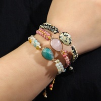 Bijoux faits à la main en perles tendance, pierre naturelle de 4 mm, bijoux de yoga pour l'équilibre et la guérison, bracelet 7 chakras