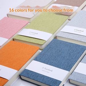 Quaderno in tela A5 personalizzato con pagine a righe o bianche, diario OEM ODM, regalo aziendale all'ingrosso, cancelleria ecologica - Product Image 2