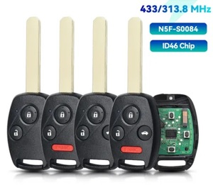 กุญแจรีโมทรถยนต์ Civic EX <span class=keywords><strong>Si</strong></span>/Civic EX แบบสมาร์ทคีย์  ชิป ID46 สำหรับเปลี่ยน ปี 2006 2007 2008 2009 2010 2011 รุ่น N5F-S0084A ความถี่ 313.8Mhz 433MHZ - Product Image 2