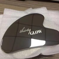 Planche de massage Gua Sha personnalisée en acier inoxydable en forme de cœur pour le lifting du visage et du corps, outils de massage facial Gua Sha