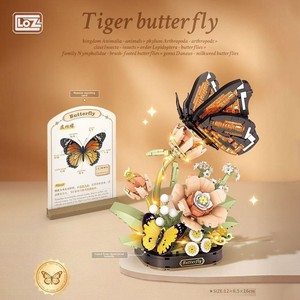 Per Loz simpatici blocchi di <span class=keywords><strong>Puzzle</strong></span> per insetti nuovi e popolari Mini in plastica con specchio a fiore giocattolo assemblato ornamenti - Product Image 2