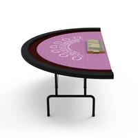 YH Mini Table De Blackjack Pliante Petite Table Pokertisch Black Jack Casino Table De Cartes De Jeu Bleue