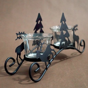 Cervo Candela Lanterne di Metallo Di Natale Tempesta Lanterna Decorazione Della Casa - Product Image 2