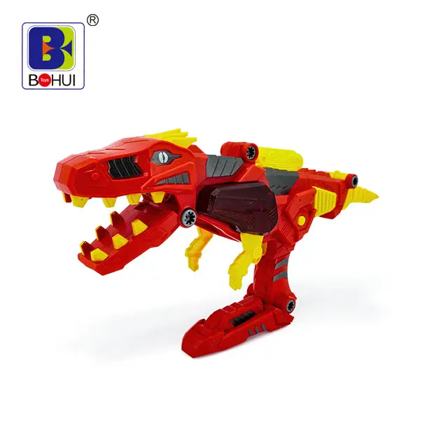 Montage Diy Speelgoed Robot Dinosaurus Kids & <span class=keywords><strong>Gun</strong></span> Met Licht En Geluid 13Pc S <span class=keywords><strong>Accessoires</strong></span> <span class=keywords><strong>3</strong></span> In 1 Elektronische speelgoed Plastic 64*43.5*76