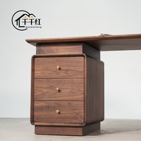 Meubles de bureau à domicile de haute qualité au design moderne en teck, hauteur réglable et tiroir, également adaptés à un usage professionnel