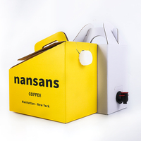 Sac de remplissage aseptique 1L-10L pour bavoir de boisson dans la boîte Pochette en aluminium thermoscellée pour vin et jus de fruit avec robinet Vitop pour eau minérale