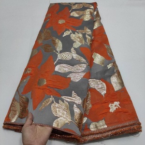 Tessuto di alta qualità broccato Jacquard raso africano <span class=keywords><strong>Organza</strong></span> tessuto di pizzo per il vestito - Product Image 6
