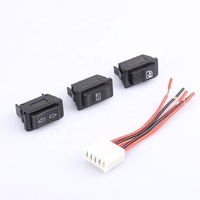 Regulador de Ventana de 5 Pines con Conector de Interruptor de Alimentación para Coche, Botón de Encendido/Apagado para Ventanilla Eléctrica