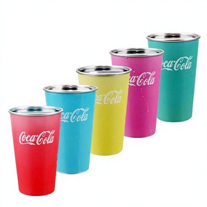 Juego <span class=keywords><strong>de</strong></span> Vasos <span class=keywords><strong>de</strong></span> Aluminio que Cambian <span class=keywords><strong>de</strong></span> Color para Cerveza, Leche, Té y Bebidas Frías - Diseño Minimalista Moderno - Product Image 1