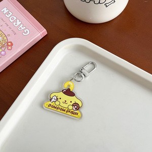 Custom Cartoon Friends Student Small Gift <b>Keychain</b> with UV Printing Acrylic Pendant Fashion Trend Souvenir - Product Image 3