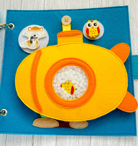 <span class=keywords><strong>Libro</strong></span> Sensoriale Montessori per Bambini, Nuovo <span class=keywords><strong>Libro</strong></span> Educativo Fai-da-Te in Feltro con Animali Sottomarini, Ispirato al Concetto di Quiet Book - Product Image 5