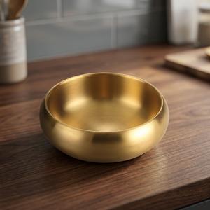 Tazón de Fideos Fríos Multifuncional de Doble Capa de Acero Inoxidable 304, Estilo Coreano, Ecológico, Moderno, Personalizable, en Varios Tamaños - Product Image 3