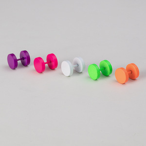 <span class=keywords><strong>Faux</strong></span> plugs et tunnels colorés ronds et plats, tendance, en acier inoxydable, pour <span class=keywords><strong>cartilage</strong></span>, tragus, hélix, <span class=keywords><strong>piercing</strong></span> d'<span class=keywords><strong>oreille</strong></span> - Product Image 5