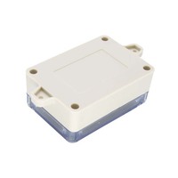 Boîtier de couvercle d'interrupteur électrique avec bride personnalisé IP65 étanche boîtier électrique boîte de jonction en plastique ABS couvercle transparent PC