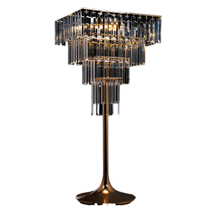 Popular High Quality Luxury Metal Acrylic Gold Silver Wedding Centerpiece Flower Stand Tabletop Lighting USB Charging Built-in - Product Image 1
