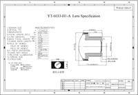 Objectif Fisheye CCTV 1/1.8 pouce F2.3 avec monture M12, 200 degrés DFov, pour robots mobiles de surveillance et de nettoyage (AVG)