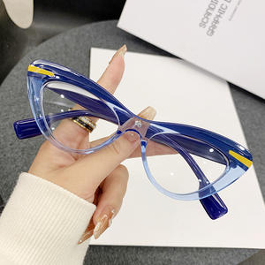 <span class=keywords><strong>Gafas</strong></span> de Sol Triangulares con Bloques de Color de Personalidad Invernal, Monturas de <span class=keywords><strong>Profesor</strong></span> Más Vendidas, <span class=keywords><strong>Gafas</strong></span> con Protección Anti-Luz Azul - Product Image 4