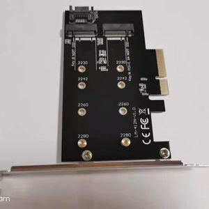 محول NVME <span class=keywords><strong>M</strong></span>.<span class=keywords><strong>2</strong></span> SSD إلى PCIe 3.0 X4, بطاقة محول NVMe <span class=keywords><strong>M</strong></span>.<span class=keywords><strong>2</strong></span> SSD NVME و SATA to PCI-e 3.0x4 محول توسيع وحدة تحكم المضيف - Product Image 1