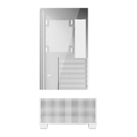JERTECH Factory White MATX Mid Tower Gamer Case Micro Desk Tempered Glass Computer Cabinet Chassis PC Gaming Computer Case