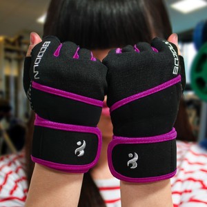 Boton Fitness Gloves <b>Half</b> Finger Wrist Support Anti <b>Slip</b> Weightlifting Training Unisex Polyester Smlxl - Product Image 1
