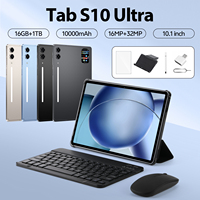 Nouvelle Arrivée 2026 : Tablette Éducative Intelligente 5G 10,1 Pouces Tab S10 Ultra 16 Go+1 To, Processeur Deca Core, Android 15, Batterie Grande Capacité 10000 mAh