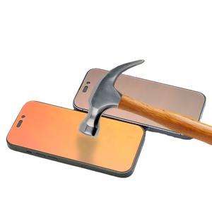 ฟิล์มกระจกนิรภัยกันรอยแบบไล่สีหลากสีสำหรับโทรศัพท์มือถือ iPhone 15 16 17 Pro Max ขายส่ง - Product Image 1