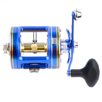 Moulinet de pêche à lancer (Baitcasting) puissant et fluide pour eau salée et rivière, pêche côtière et surfcasting, 4+1BB, 8kg de résistance maximale, poignée EVA, corps en alliage