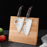 Couteau de boucher fait à la main de style serbe en acier inoxydable 7cr17mov lame à désosser couperet pour cuisine Camping en plein air BBQ