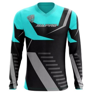 Proveedor de China, Jersey BMX de manga larga, jersey de carreras sublimado personalizado, ropa de carreras - Product Image 5