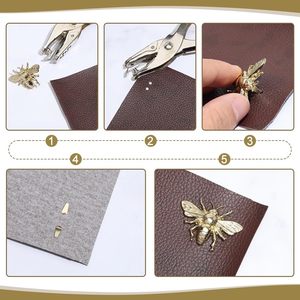 PH Pandahall PCS Broches de Abeja Dorados de Metal con Forma de Insecto, Cierres de Hebilla en Forma de D para Bolsos, Herrajes Desmontables para Cordones de Zapatos - Product Image 3