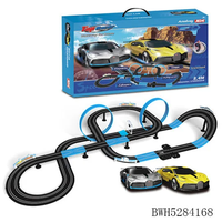 Set Mainan Kereta Api Model Skala Rel Bertenaga Baterai
