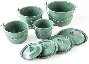 Cubo De Agua De Arroz Juego Peltre Ollas De Peltre Cinsa Bateria De Cocina Esmaltada Utensilios De Cocina Con Tapa Esmaltada 18/20/22/<span class=keywords><strong>24</strong></span>/26/30/34cm - Product Image 4