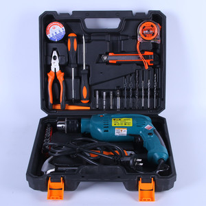 Ensemble de perceuses à percussion Flying General, kit d'outils pour usage domestique de 33 pièces avec perceuse électrique et accessoires - Product Image 1