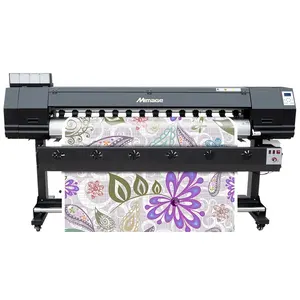 Mimage 1.6m 1.8m small solvent printer take up system vinyl flex DX5 eco solvent printer price with CE