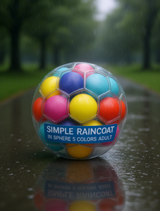 Semplice impermeabile in plastica a forma di sfera, 5 colori, per adulti, unisex, giocattolo sportivo da esterno - Product Image 2