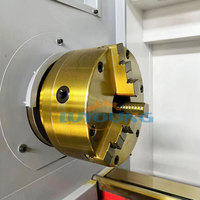 Torno CNC CK6150 de Alta Precisión, Centro de Torneado Horizontal de Bancada Plana para Mecanizado de Ejes de Acero, Automático