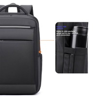 Sac à dos simple pour ordinateur portable pour hommes Sac de voyage d'affaires multifonctionnel Oxford Sac étanche