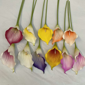 Usine de fleurs Feiyu Craft, lys artificiels Calla de 30 cm à 100 cm, blanc et violet, décoration d'intérieur, bouquet de mariage - Product Image 3